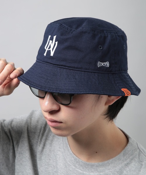 セール】【UNIVERSAL OVERALL】UNロゴ刺繍バケットハット