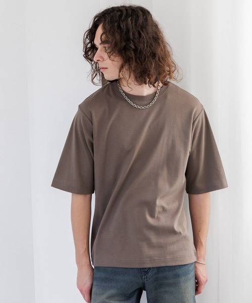 HARE(ハレ)の「シルキースムースFITカットソー(HARE)(Tシャツ/カットソー・メンズ・グレー/ブラック/ホワイト/ブラウン・SMALL/MEDIUM)」の16枚目の写真