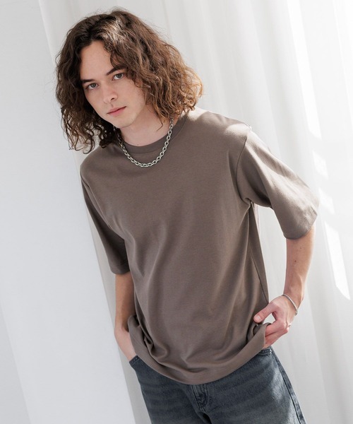 HARE(ハレ)の「シルキースムースFITカットソー(HARE)(Tシャツ/カットソー・メンズ・グレー/ブラック/ホワイト/ブラウン・SMALL/MEDIUM)」の17枚目の写真