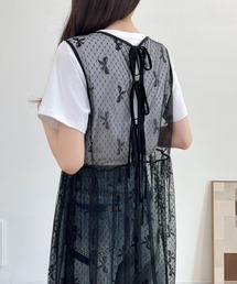 リボンチュールワンピース