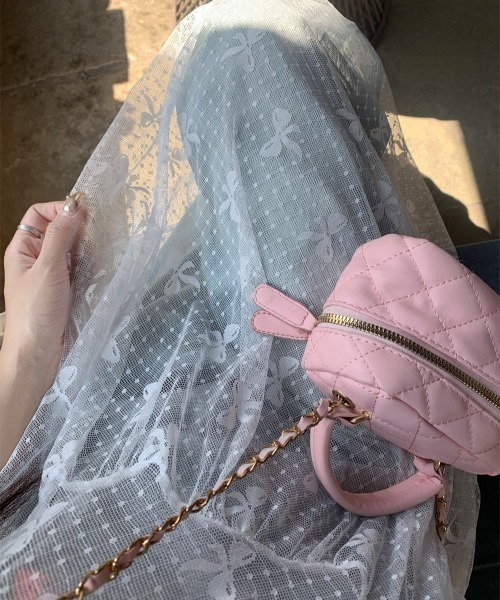 GEMEDA(ジェメダ)の「リボンチュールワンピース(ワンピース・レディース・ホワイト/ブラック・M)」の4枚目の写真