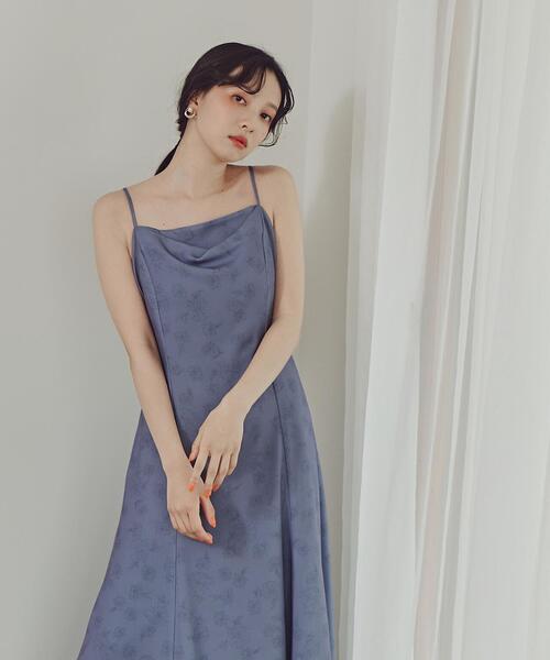 PROPORTION BODY DRESSING（プロポーションボディドレッシング）の「花柄ドレープキャミワンピース / 1214140502（ワンピース・レディース・ベージュ/ブルー・SMALL/MEDIUM）」の15枚目の写真