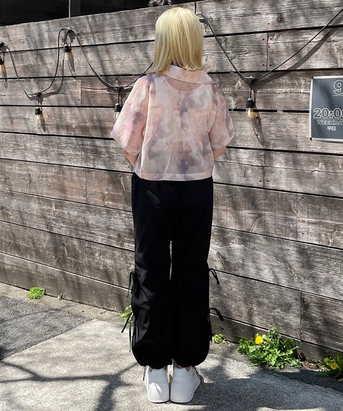 one way（ワンウェイ）の「サイドリボンカーゴパンツ（カーゴパンツ・レディース・ホワイト/ブルー/ブラック/ピンク/ベージュ・FREE）」の17枚目の写真