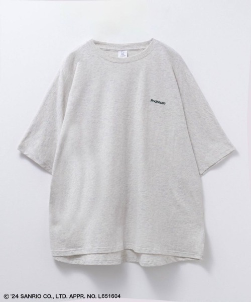 sanrio(サンリオ)の「【綿100%】Sanrio characters ドルマンバックプリントTシャツ(Tシャツ/カットソー・レディース・チャコールグレー/ライトグリーン/ブルー系その他/オートミール・フリー)」の7枚目の写真