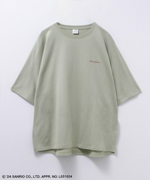 sanrio(サンリオ)の「【綿100%】Sanrio characters ドルマンバックプリントTシャツ(Tシャツ/カットソー・レディース・チャコールグレー/ライトグリーン/ブルー系その他/オートミール・フリー)」の9枚目の写真