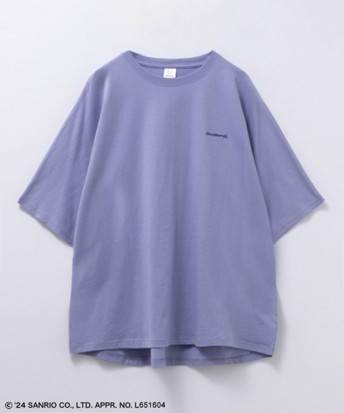 sanrio(サンリオ)の「【綿100%】Sanrio characters ドルマンバックプリントTシャツ(Tシャツ/カットソー・レディース・チャコールグレー/ライトグリーン/ブルー系その他/オートミール・フリー)」の11枚目の写真