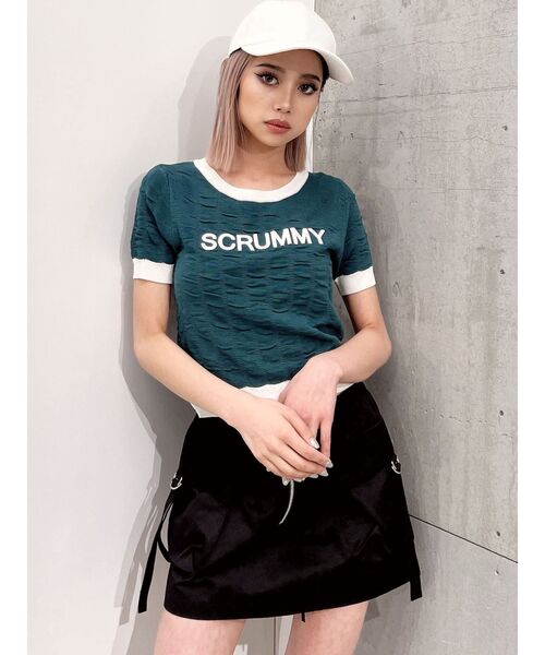 GYDA（ジェイダ）の「カーゴポケットスカートライクショートパンツ（カーゴパンツ・レディース・ブラック/アイボリー・FREE）」の19枚目の写真