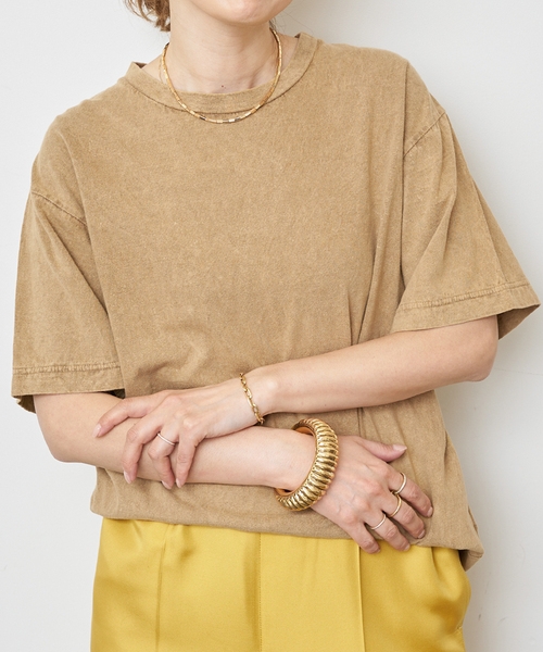 Deuxieme Classe(ドゥーズィエムクラス)の「Spice color Tシャツ(Tシャツ/カットソー・レディース・イエロー系その他/カーキ/ベージュ・FREE)」の3枚目の写真
