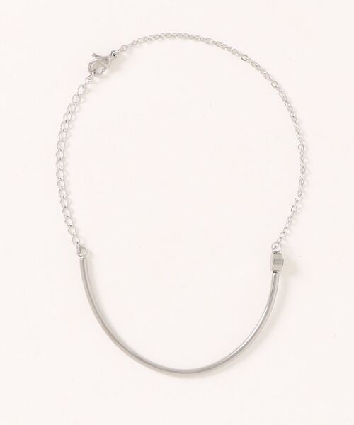 PARKS TOKYO SELECT（パークストウキョウセレクト）の「金属アレルギー対応 サージカルステンレス/316L 一粒ラウンドストーン付ブレスレット（ブレスレット・レディース・ゴールド/シルバー・FREE）」の7枚目の写真