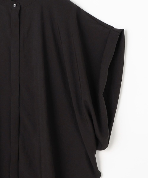 NICOLE white（ニコルホワイト）の「ショルダータック ブラウス/フレンチドレープ（シャツ/ブラウス・レディース・イエロー/ブラック/オフホワイト・FREE）」の15枚目の写真