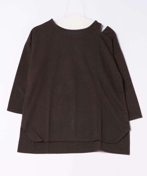 ショルダースリットカットソー（Tシャツ/カットソー）｜No one
