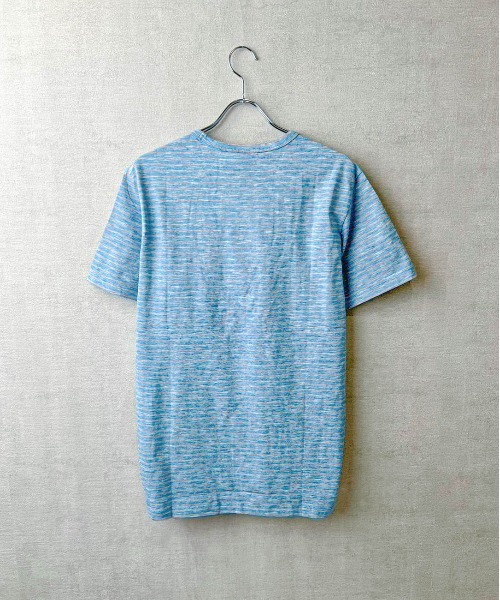 U.S. POLO ASSN.(ユーエスポロアッスン)の「【T23】【U.S. POLO ASSN/ユーエスポロアッスン】YD END ON END STRIPE SLUB TEE / ストライプ スラブ Tシャツ(Tシャツ/カットソー・メンズ・ブルー系その他/イエロー系その他/ブルー系その他2・SMALL/MEDIUM/LARGE/X-LARGE)」の10枚目の写真