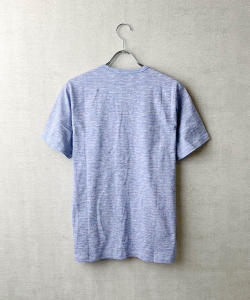 U.S. POLO ASSN.(ユーエスポロアッスン)の「【T23】【U.S. POLO ASSN/ユーエスポロアッスン】YD END ON END STRIPE SLUB TEE / ストライプ スラブ Tシャツ(Tシャツ/カットソー・メンズ・ブルー系その他/イエロー系その他/ブルー系その他2・SMALL/MEDIUM/LARGE/X-LARGE)」の9枚目の写真
