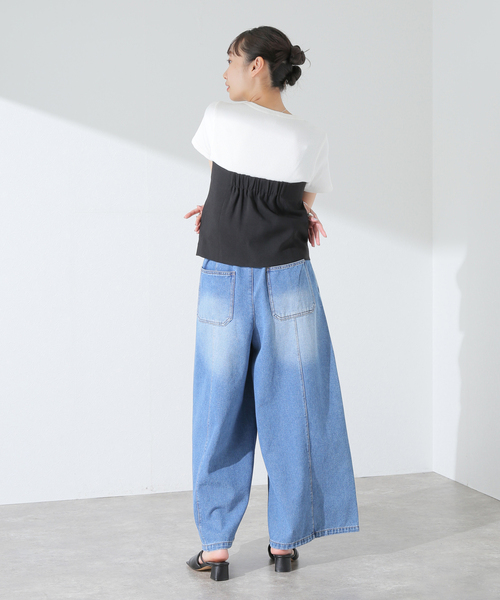 JOURNAL STANDARD（ジャーナルスタンダード）の「アイアスストレッチビスチェ（ベスト・レディース・ベージュ/ブラック・FREE）」の8枚目の写真