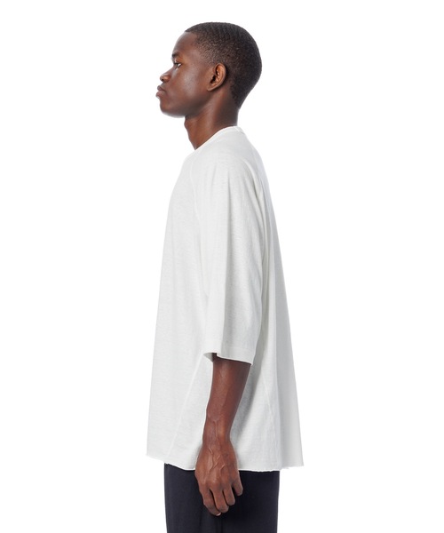 Sandinista(サンディニスタ)の「Old Nep H-S Tee / ネップ5分袖丈Tシャツ(Tシャツ/カットソー・メンズ・チャコール/ホワイト・LARGE/MEDIUM/SMALL)」の7枚目の写真