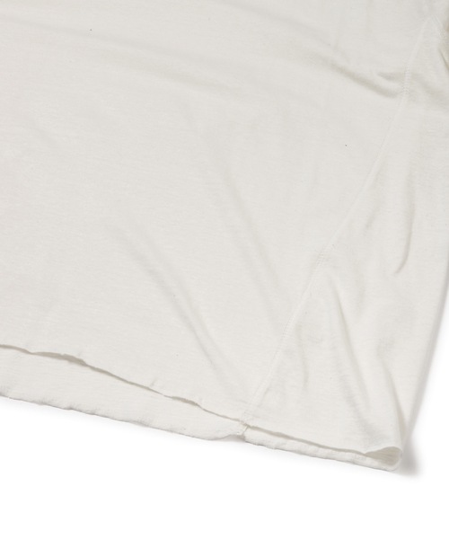 Sandinista(サンディニスタ)の「Old Nep H-S Tee / ネップ5分袖丈Tシャツ(Tシャツ/カットソー・メンズ・チャコール/ホワイト・LARGE/MEDIUM/SMALL)」の4枚目の写真