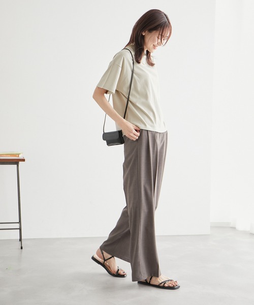 ROPE' PICNIC（ロペピクニック）の「冷感・汗染み防止/アソートロゴモックネックTシャツ（Tシャツ/カットソー・レディース・ホワイト系その他5/ブラック/グレー系その他/オフホワイト・38）」の12枚目の写真