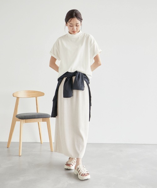 ROPE' PICNIC（ロペピクニック）の「冷感・汗染み防止/アソートロゴモックネックTシャツ（Tシャツ/カットソー・レディース・ホワイト系その他5/ブラック/グレー系その他/オフホワイト・38）」の17枚目の写真