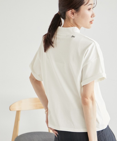 ROPE' PICNIC（ロペピクニック）の「冷感・汗染み防止/アソートロゴモックネックTシャツ（Tシャツ/カットソー・レディース・ホワイト系その他5/ブラック/グレー系その他/オフホワイト・38）」の19枚目の写真