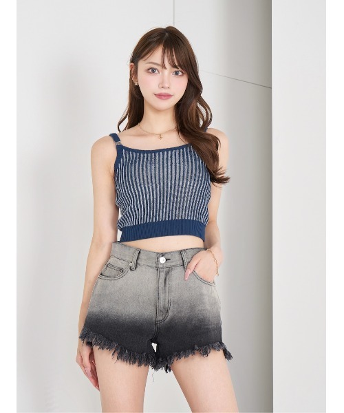 Darich（ダーリッチ）の「ラメラインニットキャミソール（キャミソール