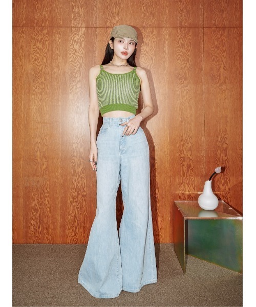 Darich（ダーリッチ）の「ラメラインニットキャミソール（キャミソール