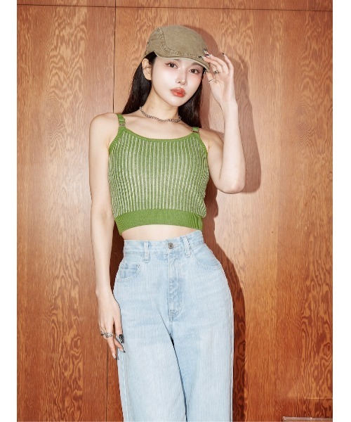 Darich（ダーリッチ）の「ラメラインニットキャミソール（キャミソール