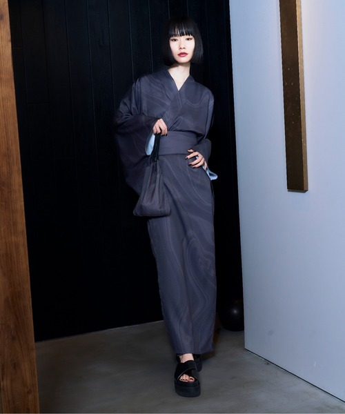 【HARE】 YUKATA-3SET 浴衣 ユニセックス【帯・巾着つき】 HARE】浴衣 ユニセックス【帯・巾着つき】
