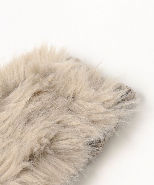 Ray BEAMS（レイビームス）の「フェイクファー アームウォーマー（手袋・レディース・ピンク/ベージュ・ONE SIZE）」の7枚目の写真