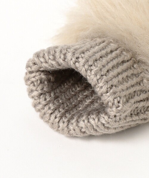 Ray BEAMS（レイビームス）の「フェイクファー アームウォーマー（手袋・レディース・ピンク/ベージュ・ONE SIZE）」の8枚目の写真