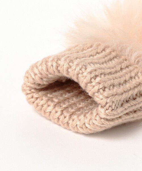 Ray BEAMS（レイビームス）の「フェイクファー アームウォーマー（手袋・レディース・ピンク/ベージュ・ONE SIZE）」の12枚目の写真