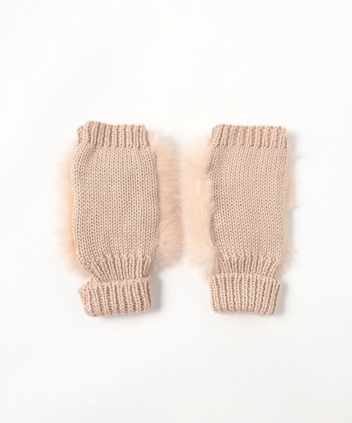Ray BEAMS（レイビームス）の「フェイクファー アームウォーマー（手袋・レディース・ピンク/ベージュ・ONE SIZE）」の20枚目の写真