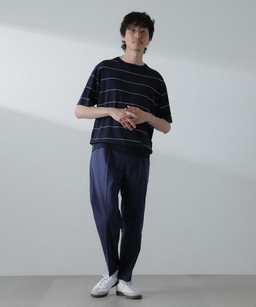 NANO universe(ナノユニバース)の「サイドシャーリング リネンパンツ(その他パンツ・メンズ・ブラック/ネイビー/グレー・S/M/L)」の13枚目の写真