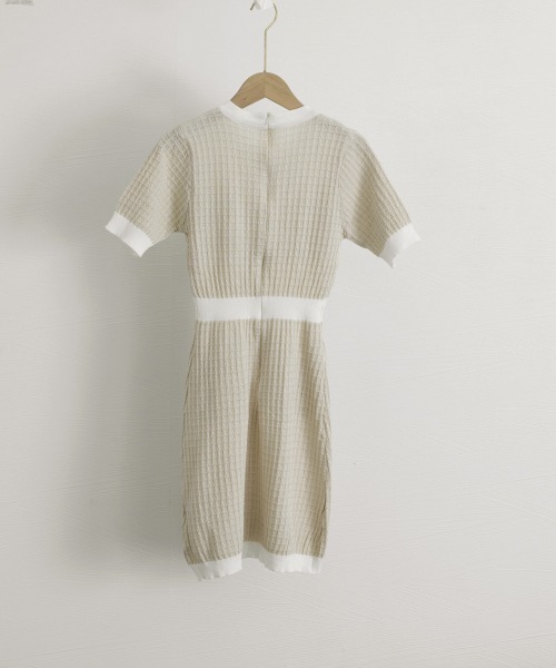 Miniministore(ミニミニストア)の「ミニニットワンピース タイトワンピース夏(ワンピース・レディース・ベージュ/ブラック・FREE)」の13枚目の写真