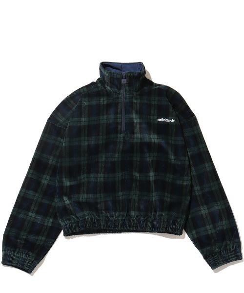 adidas TARTAN HALF ZIP / アディダス コーデュロイ タータン ハーフ 