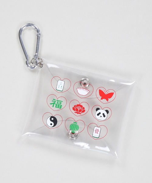 SPINNS（スピンズ）の「チャイナデザイン クリアミニマルチケース（ポーチ・レディース・A/B・ONESIZE）」の2枚目の写真