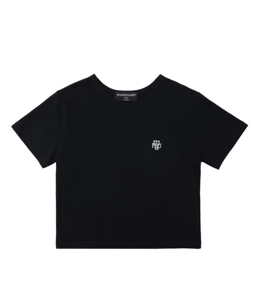 A'GEM/9 × .kom『muah muah/ムーアムーア』STITCH LOGO CROP