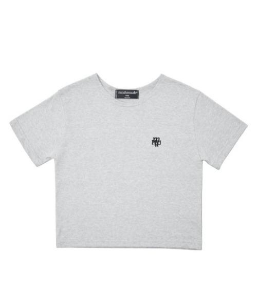 A'GEM/9 × .kom『muah muah/ムーアムーア』STITCH LOGO CROP