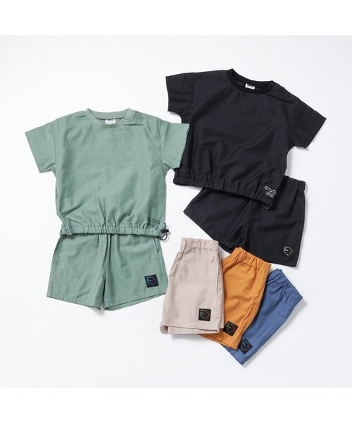 BREEZE(ブリーズ)の「【セットアップ可】サマーライトTシャツ_一部WEB限定サイズ(Tシャツ/カットソー・キッズ・カーキ/ブラック・150/140/130/120/110/100/90/80)」の3枚目の写真