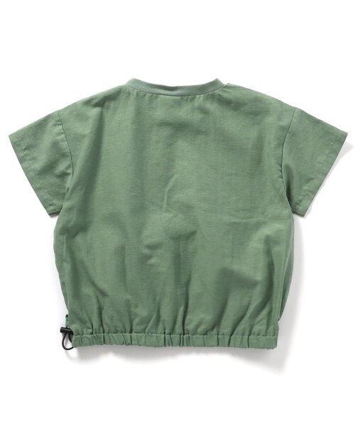 BREEZE(ブリーズ)の「【セットアップ可】サマーライトTシャツ_一部WEB限定サイズ(Tシャツ/カットソー・キッズ・カーキ/ブラック・150/140/130/120/110/100/90/80)」の5枚目の写真