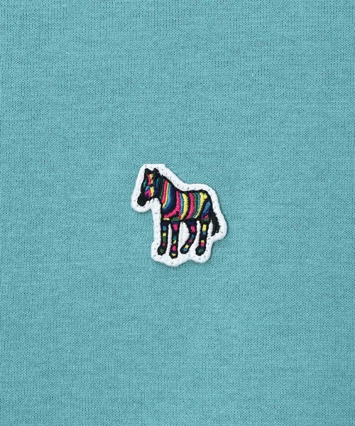 【未使用級】ピーエスポールスミス カーディガン 刺繍 ワッペン ゼブラ 現行 オンラインショップ限定】ウィメンズ ゼブラワッペン 半袖T
