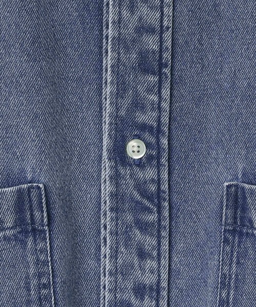LOWRYS FARM（ローリーズファーム）の「デニムシャツＬ／Ｓ　136885（シャツ/ブラウス・メンズ・ブラック/ケミカルウォッシュ/ブラック系その他・MEDIUM/LARGE）」の13枚目の写真