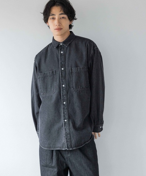 セール】デニムシャツL／S 136885（シャツ/ブラウス）｜LOWRYS FARM