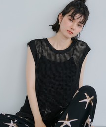 coca（coca）（コカ）の「クロスチェーンニットジレ（ベスト）」