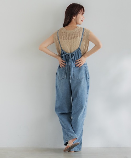 coca（coca）（コカ）の「クロスチェーンニットジレ（ベスト・レディース・ブラック/アイボリー/ライトベージュ/ブラウン/ベージュ・M/L/S）」の14枚目の写真