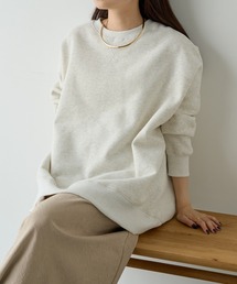 裏起毛チュニックプルオーバー