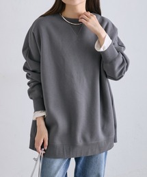 裏起毛チュニックプルオーバー
