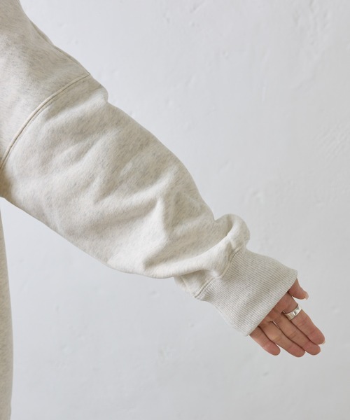 PUAL CE CIN(ピュアルセシン)の「裏起毛チュニックプルオーバー(スウェット・レディース・チャコールグレー/グレイッシュベージュ/オートミール/モカ・FREE)」の16枚目の写真