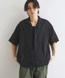 417 EDIFICE | Embroidery オープンシャツ(シャツ/ブラウス)