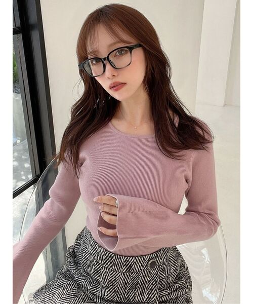 RESEXXY（リゼクシー）の「カラーフレームメガネ（メガネ・レディース・ブラウン/ブラック・FREE）」の10枚目の写真