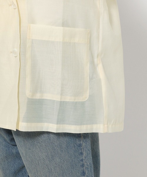 LOWRYS FARM（ローリーズファーム）の「シアーＪＫ　138710（テーラードジャケット・レディース・アイボリー/パープル/チャコールグレー・FREE）」の22枚目の写真